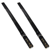 2X Cabo de Extensão NGFF M.2 M-KEY NVME Placa de Expansão PCIe4.0 SATA6G Notebook Cabo de Extensão Externo