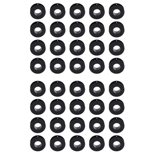 40pcs Empty Spools, 2.1x0.7 Inch Plastic Thread Spools Ribbon Spools Black  Spools Wire Spool Weaving Bobbins