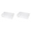 3X Plastic File Organizer Transparent Square Storage Box A4 Storage Box File Storage Box L 1