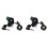 2X E-Bike Ignition Lock Key Thumb Throttle Voltmeter Digital Voltage Display  for  M4  M365 Universal 1