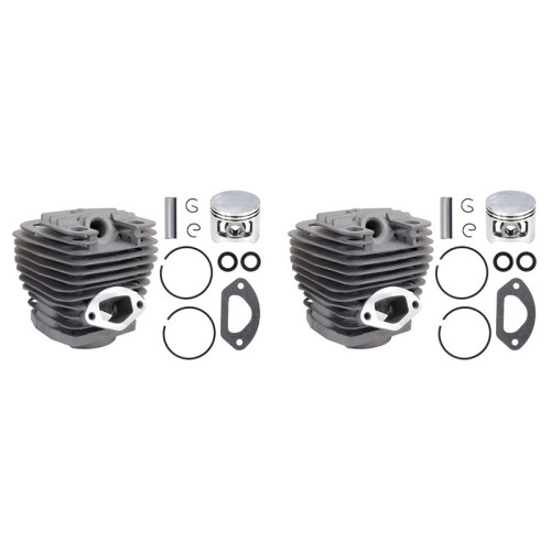 2X Cylinder Piston Gasket Assy Chinese 5800 58Cc Chainsaw Engine Rebuilt Kit 1