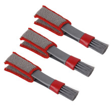 3pcs Keyboard Cleaning Brush Set, Multi Surface Car Detailing Brush for Tight Spaces