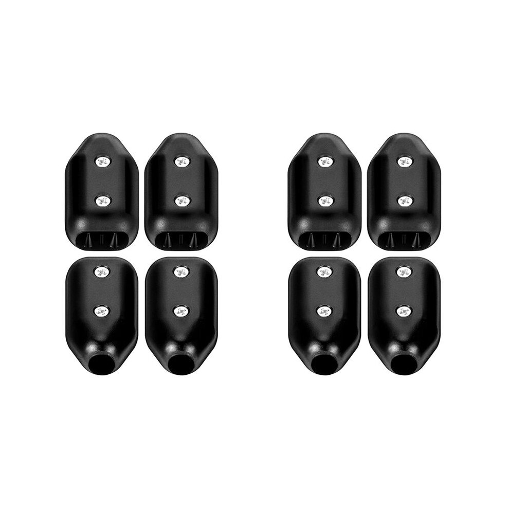 8Pcs Rope Clamps, Reusable Rope Clamp 3/8Inch Rope Connector Clamp Suitable For 7-8 Mm Nylon Rope Or Braided Ropes 6033141600215
