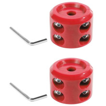 2X Tappo per Verricello In Gomma, Linea di Fermacavo Salvacavo per Verricello Tappo In Gomma con Chiave Esagonale, Accessori per Auto Corda per