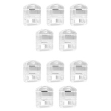60pcs Acrylic Embroidery Floss Drop, Clear Embroidery Thread Organizers Slim Floss Bobbins -Stitch Thread Bobbins