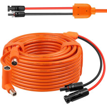 100FT Solar Extension Cable 12AWG with Solar Panel to DC7909/8020 for Anker Jackery Bluetti