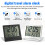 2 Pcs Digital Travel Alarm Clock Foldable LCD Clock with Calendar Temperature Snooze Mode Portable Display Desk Clock 3
