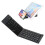 Wireless Bluetooth Keyboard Foldable Design with Builtin Stand Rechargeable Slim Travel Size 1