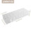 Plastic Cable Management Box 8 Compartments with 10 Cable Ties Transparent Power Cord Storage Box for Office 7