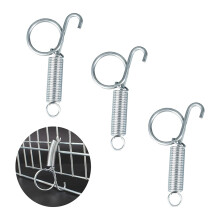 Lot de 4 Mousquetons en MéTal de 75 Mm Mousquetons de Porte de Cage à une Main