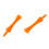 100Pcs 70mm  Castle  Tees (Orange) 5