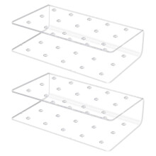 2 Pcs of 15-Hole Acrylic Transparent Lollipop Display Stand for Wedding and Birthday Parties
