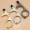 Non-Contact Keychain Silicone Press Screen Isolation Keychain Multifunctional Bottle Opener, Black 6