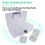 Bead Organizer Box with Handle, 24 Pcs Rectangle Storage Plastic Cases,  Clear Bead Storage Containers Boxes 2
