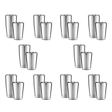 10X Premium Cocktail Shaker Set-Piece Pro Boston Shaker Set. Unweighted Martini Drink Shaker Made From Stainless Steel