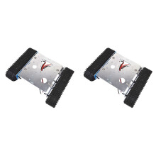 2X Aluminium Legierung Tank Robot DC9-12V Raupen Fahrzeug Chassis DIY Kreatives Upgrade Update für Baugruppe Kit A