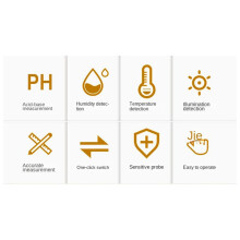 2X 4 en 1 PH Mètre de Humidité/Température/Testeur de PH Du Compteur D'Intensité de la Lumière Du Soleil pour L'Agriculture de Plantes de