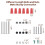 6 Pack Light Fixture Mounting Brackets, Ceiling Light Mounting Plate, Wall Light Mount Blocks with Screw and Nuts 6