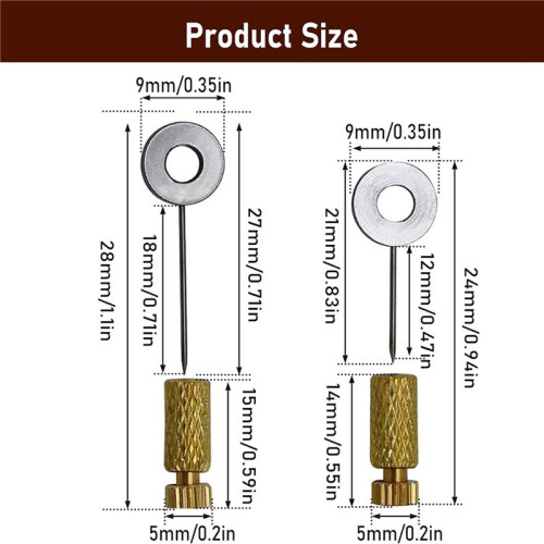 48PCS Leather Suture Positioning Needle, Handmade DIY Leather Positioning Pins Leather Located Needles Tools 2