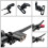 2X Bicycle Headlight Mount Adaptor for Stem Mount Cycling Front Light LED Lamp Holder Bracket Camera Type Connector 4