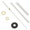 5X Clock Movement Mechanism with White Hour Minute Red Second Hand DIY Tools Kit 5
