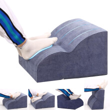 Foot Rest for Under Desk Adjustable 3Tier Ergonomic Foot Stool with Washable Cover Light Blue