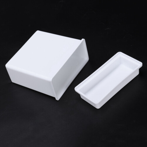 2 In 1 White 48 Pieces Microscope Slides Staining Rack Dish Set 2