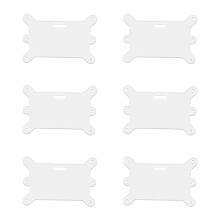 6Pcs Clear Acrylic Pin Clips Strong Attachment Prevents Loss-C