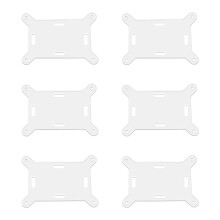 6Pcs Clear Acrylic Pin Clips Strong Attachment Prevents Loss-D