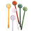 6pcs Easy Cleaning Tool Multicolor Glass Spoons Perfect for 1