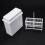 2 In 1 White 48 Pieces Microscope Slides Staining Rack Dish Set 10