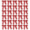 Décorations de ruban 50pcs pour boîte-cadeau créative et-Bigred 1
