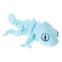 High Precisions 3D Printed Articulated Reptile-Sky Blue