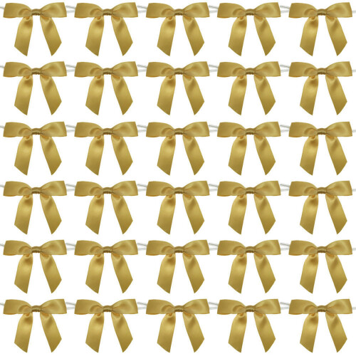 Décorations de ruban 50pcs pour boîte-cadeau créative et-Or