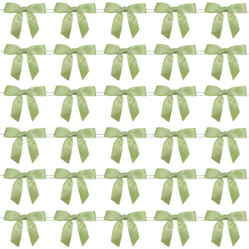 50 Piece Assorted Color Ribbon For Creative DIY-Retro Green