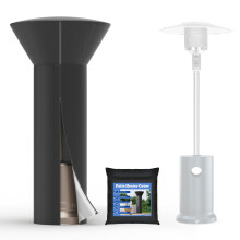 Waterproof Patio Heater Cover with Zipper, Heavy Duty Outdoor Protection, 87x33x19 Inch with Bag