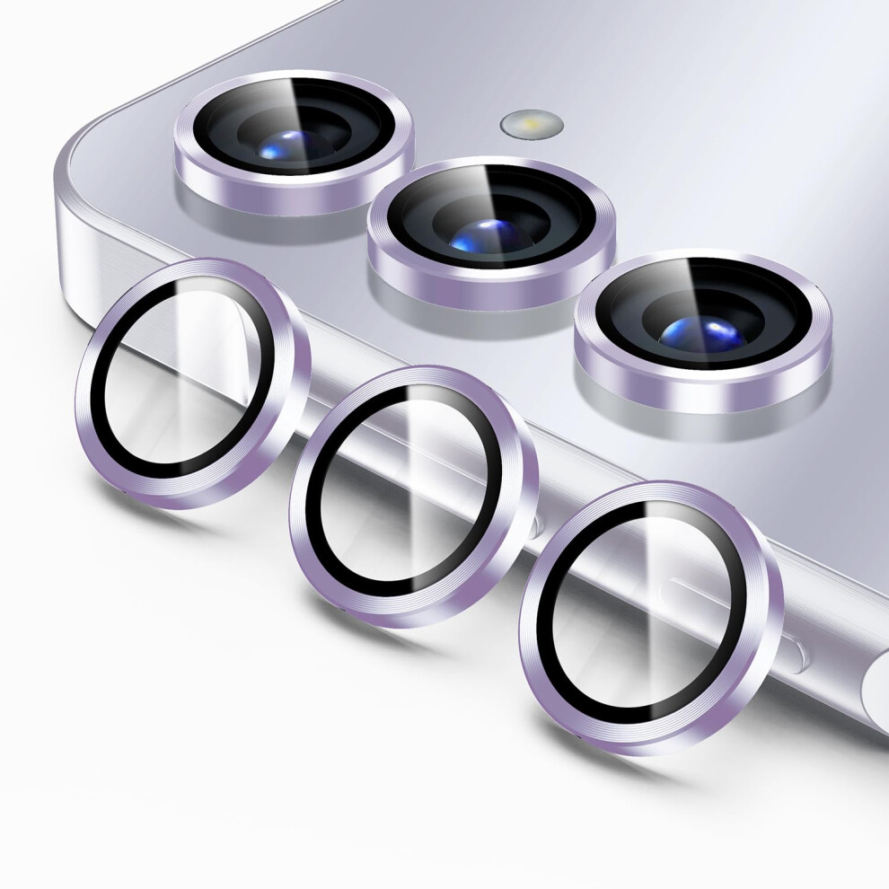 Camera Lens Protector Tempered Glass 9H Antiscratch Ultra Hd Night Circle For Samsung Galaxy A15 Purple 9330225012627