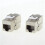 10Pcs Network RJ45 Cat7  Jack Module 360 Degree Full Shielded RJ45 Socket to LSA Tool-Free Termination 5