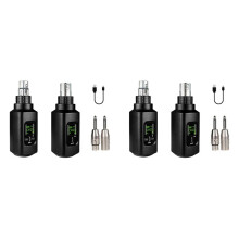 2X Guitar Wireless Microphone System XLR Transmitter and Receiver for Dynamic Wired Microphone
