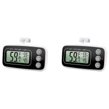 Fridge Thermometer, Digital Refrigerator Thermometer Waterproof Fridge Freezer Thermometer Monitor for Home 2Pcs
