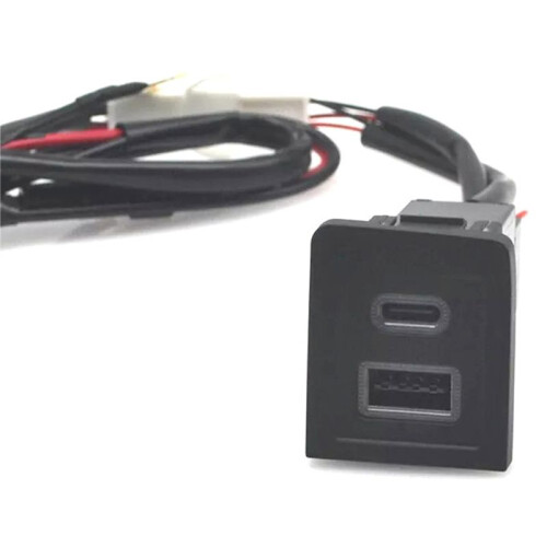 2X Auto-USB-Ladegerät PD Quick Charge QC3.0 Telefon-Ladeadaptersteckdose für  Multivan T5 2003-2015 1