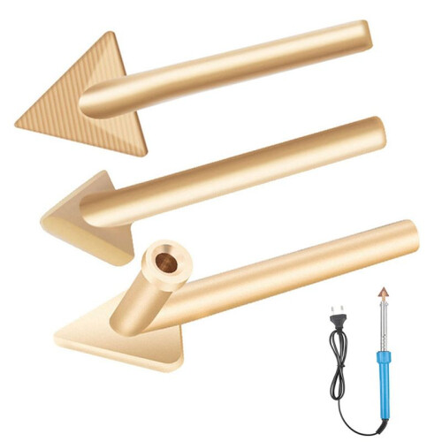 6Pcs Iron Plastic  Soldering Iron Tips Copper Repair Triangular Smoothing  Welding Tips Replacement Tips 1