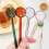 6pcs Easy Cleaning Tool Multicolor Glass Spoons Perfect for 4