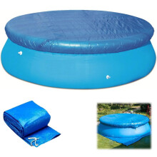 10FT Round Above Ground Pool Cover Waterproof Dust Protection for Inflatable Pools and Spas