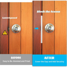 2 Pcs Door Guard Plate Outswing Angle Protector Door Cover Shield L Shaped Security 11Inch
