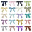 50Pcs Creative Ribbon Creative Distinguish Wine Glass-White 2