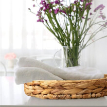 Paniers Ronds en Osier, Paniers de Rangement en Plateau Tissé à la Main, Petit Panier en Jacinthe D'Eau Naturelle pour Table de Cuisine à Fruits