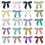 50Pcs Creative Ribbon Creative Distinguish Wine Glass-White 4