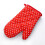 2Pcs Heat Resistant Thick Oven Gloves Dot Mitts Microwave Insulation Ovenware Baking Bakeware Tools Kitchen Accessories Red B 1