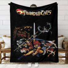 Thundercats Kuscheldecke – Geschenk für Fans, Mädchen, Jungen und Frauen – Geschenkidee mit Kapuze, 76 x 102 cm